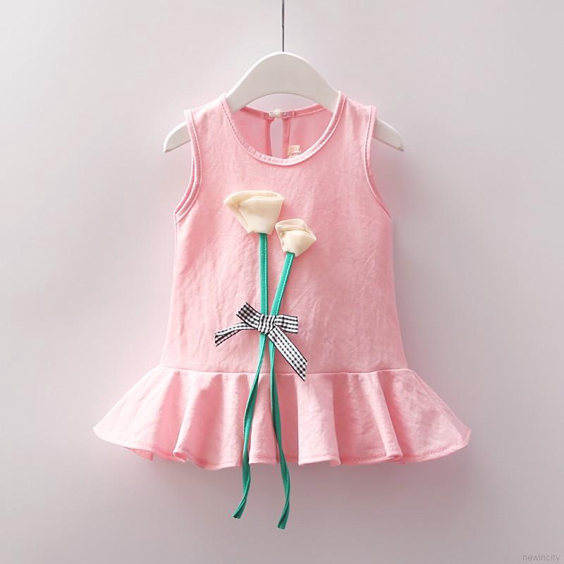 Đầm hoa công chúa dễ thương cho bé gái