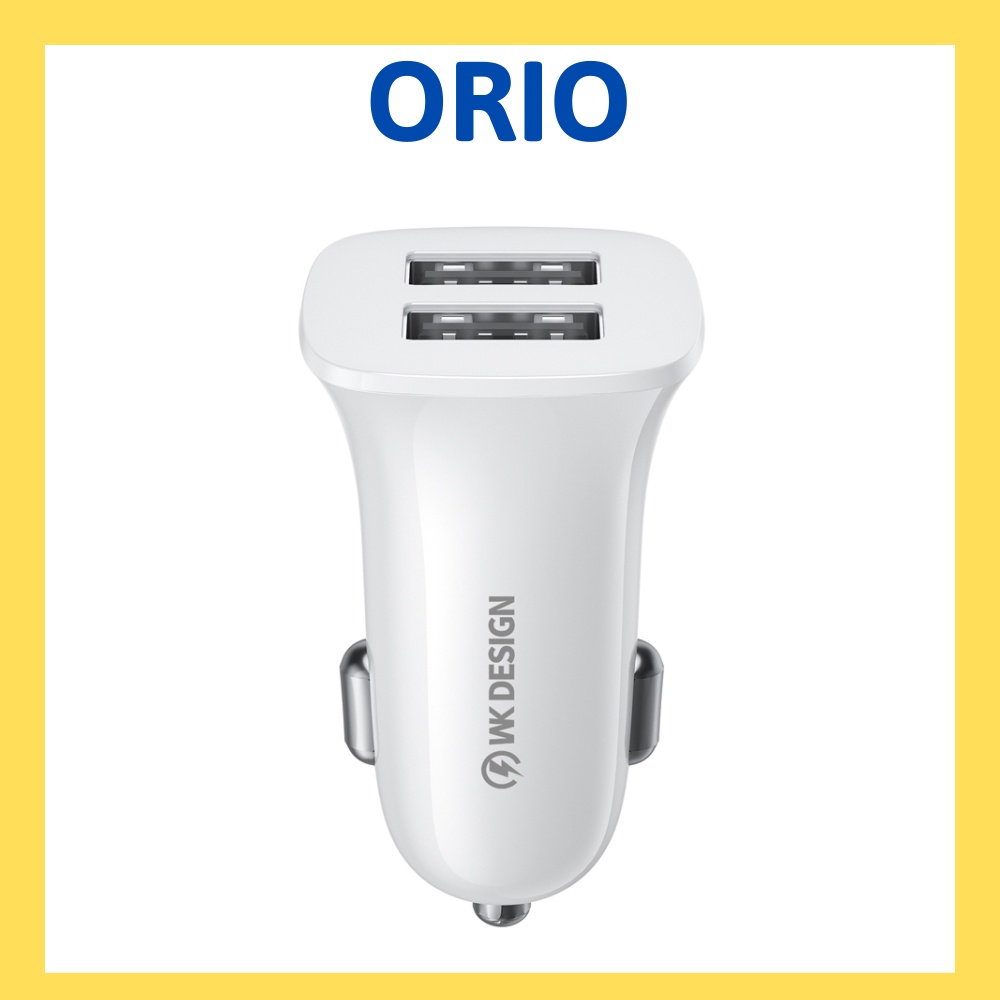 Tẩu sạc ôtô 12W WK WP-C35 tích hợp 2 cổng USB - ORIO