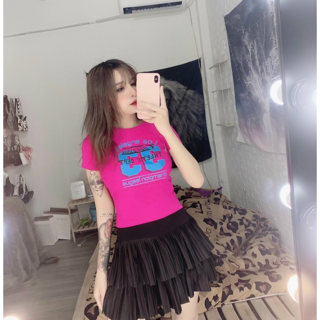 áo kiểu croptop xinh đủ màu ảnh thật dưới 45kg
