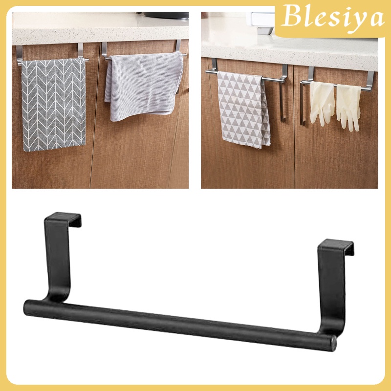 [Blesiya] Giá Treo Khăn Gắn Cửa Nhà Bếp / Phòng Tắm Không Cần Khoan Lỗ Phong Cách Hiện Đại