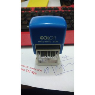 Con dấu 6 số liền mực (Colop S126)