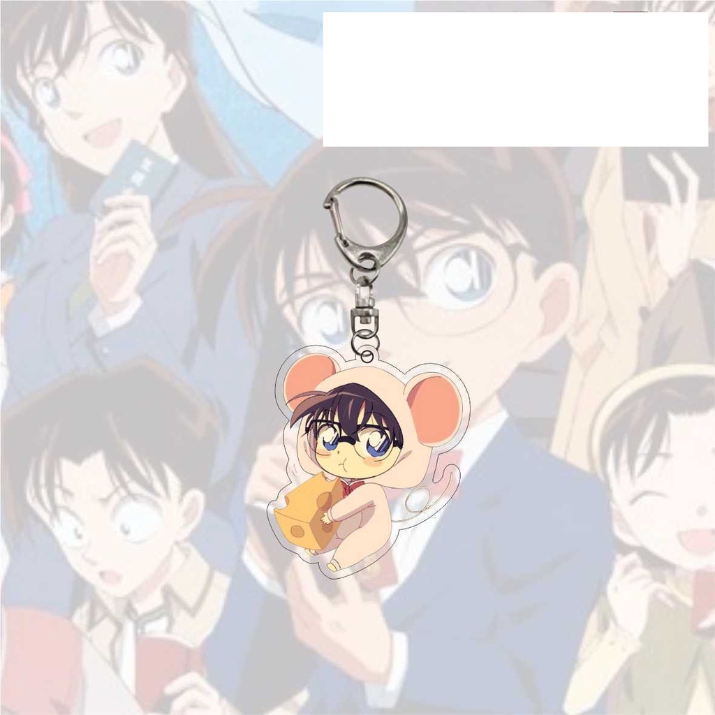 ( Mica trong acrylic ) Móc khóa THÁM TỬ LỪNG DANH CONAN Detective Conan anime chibi dễ thương xinh xắn