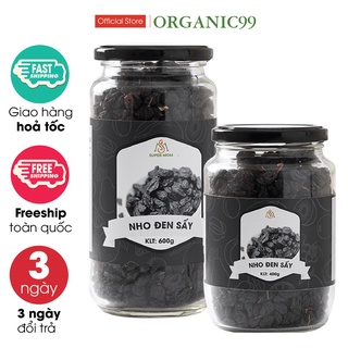 Nho đen hữu cơ sấy dẻo không đường ăn vặt mẹ bầu/ ăn vặt ăn kiêng healthy lành mạnh giảm cân