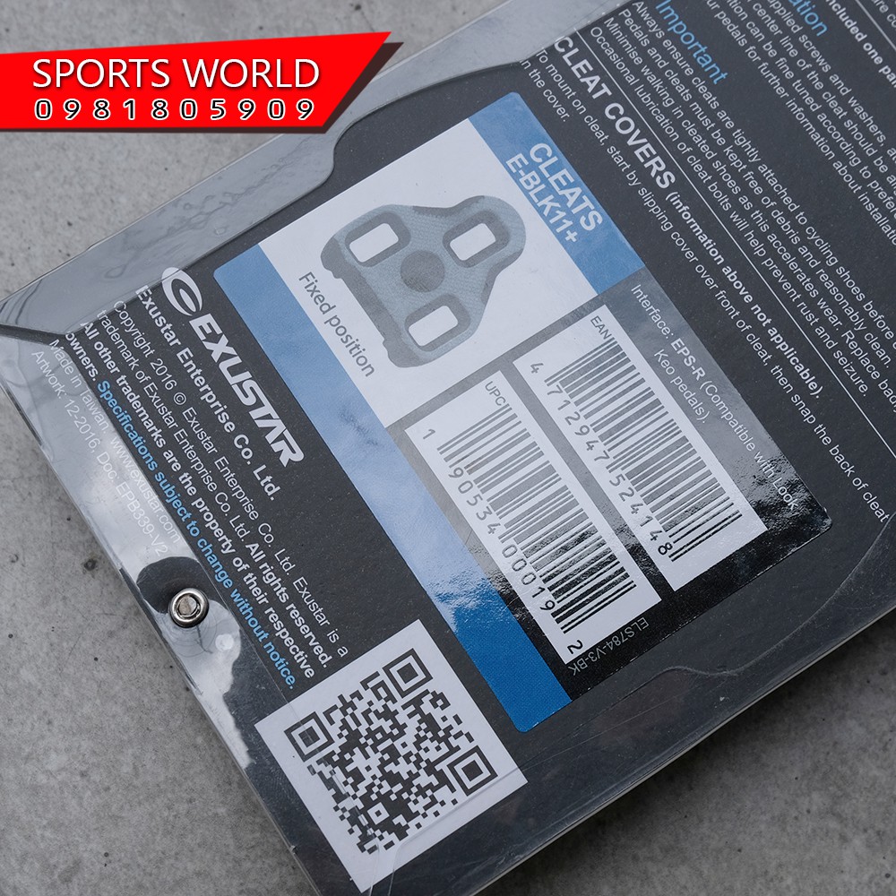 Can giày cleats hệ LOOK  E-BLK11 dòng road hàng Đài Loan EXUSTAR