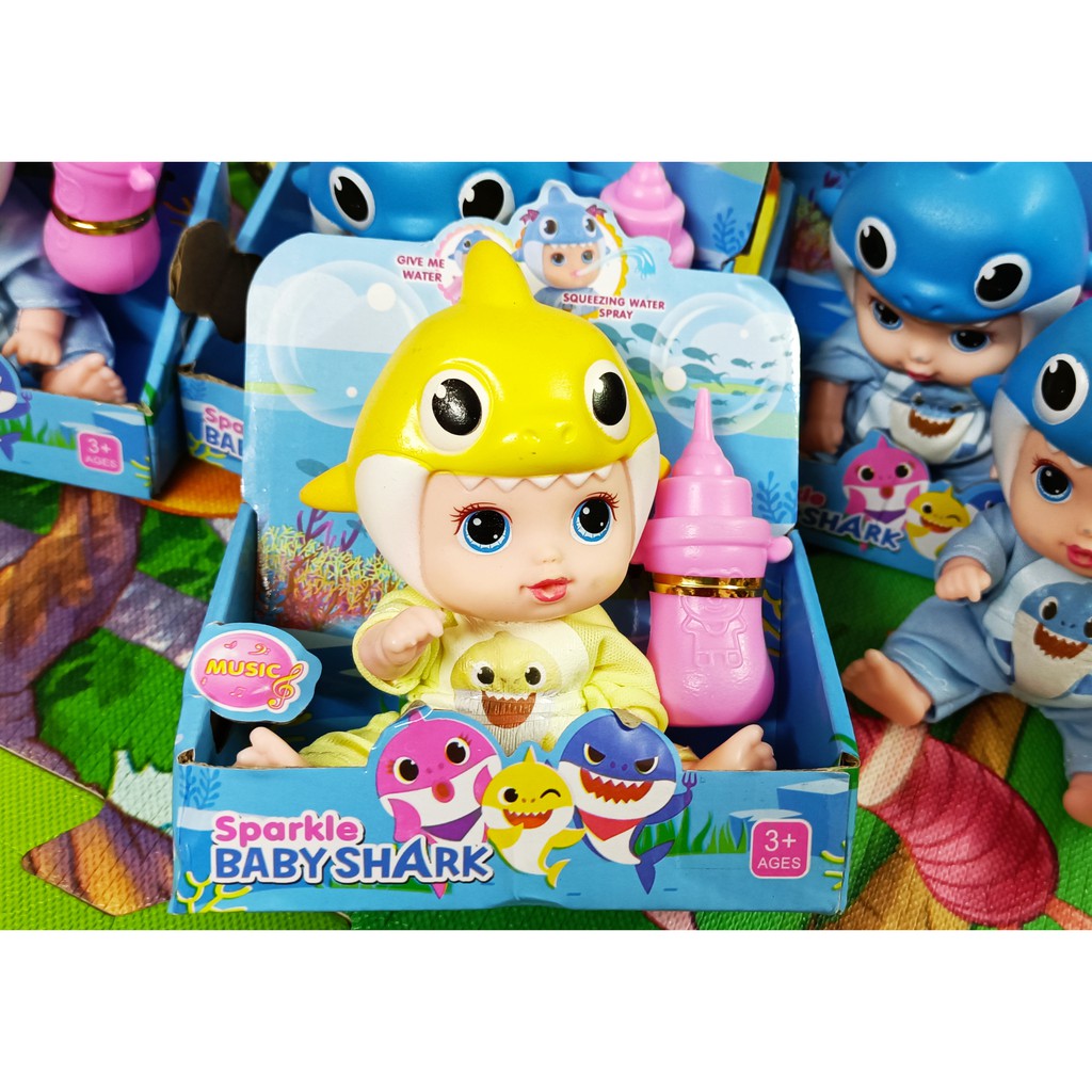 [ BAO GIÁ - CHẤT LƯỢNG ] Đồ chơi Búp Bê Bé Cá Mập Babyshark - Baby Shark - Có Nhạc, Phun Nước.