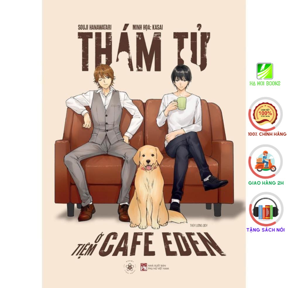 Sách - Thám tử ở tiệm cafe Eden (Bản đặc biệt: Thư Tay Có Chữ Ký Tác Giả +Postcard +Huy hiệu) [AZVietNam]