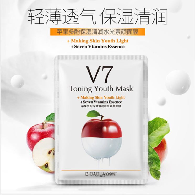 Mặt nạ giấy hoa quả V7 cấp ẩm dưỡng trắng da - B7 - Sammi beauty