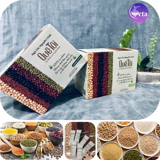 Bột ngũ cốc nguyên chất quê tôi 264gr/hộp 100% tự nhiên, đậu nguyên hạt - eatclean, gym, giảm cân