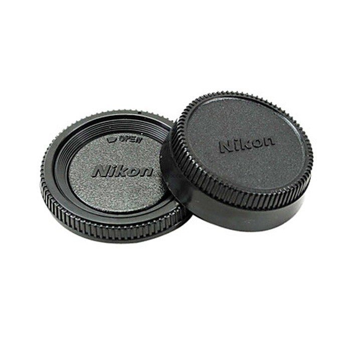 Nắp body Nikon và nắp sau lens (cap body, cap sau Nikon)