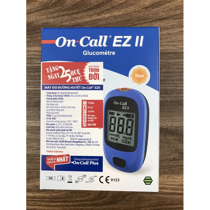 Máy đo đường huyết On Call EZ II