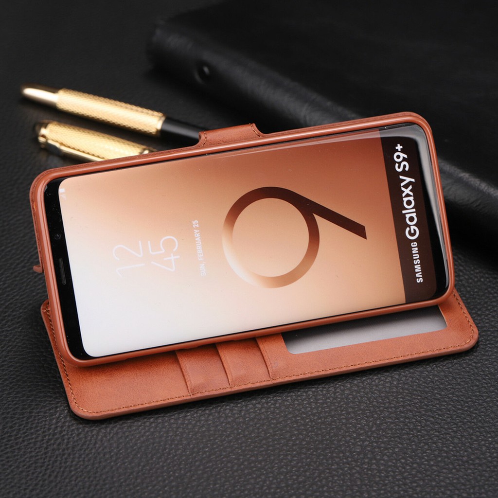 For Samsung Galaxy S9+ Plus S8 S8P S9 Leather Wallet Case Card Slot Flip Back Cover | BigBuy360 - bigbuy360.vn