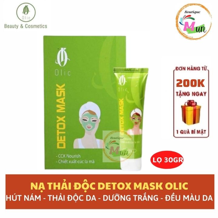 Mặt nạ thải độc Olic, Mask detox thải độc hút nám