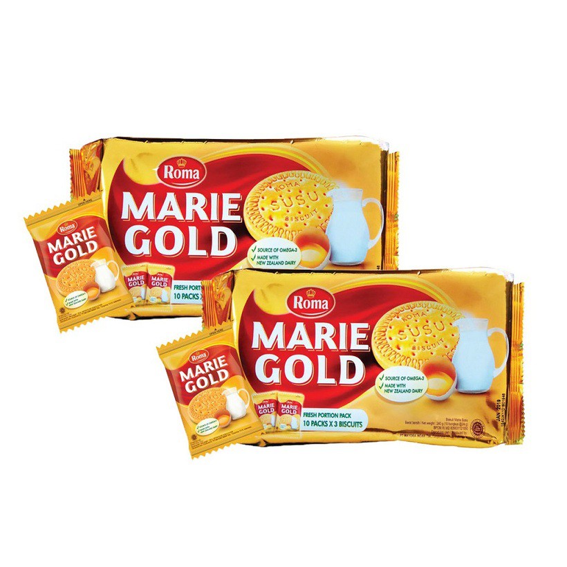 Bánh quy sữa Roma Marie Gold gói 120g date 2021