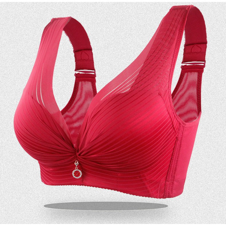 Lace Bra Thin Deep V Wireless Bras Plus Size U Back Wide Strap Brassiere C D Cup Women Underwear 34 36 38 40 50 | WebRaoVat - webraovat.net.vn