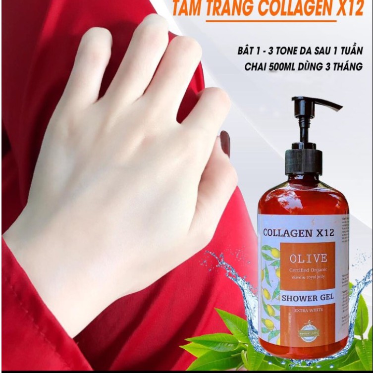 SỮA TẮM COLLAGEN X12 DƯỠNG TRẮNG DA CÔNG NGHỆ HÀN QUỐC