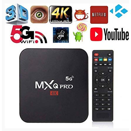 Đầu Mxq Pro Smart Tv Box 4k 5g 8gb / 128ggb Wifi Android 10.1