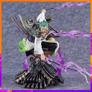 [RẺ  NHẤT SHOPEE] Mô hình One Piece Roronoa Zoro Wano  - Mô hình trang trí One Piece Figure Zoro Wano trên mái