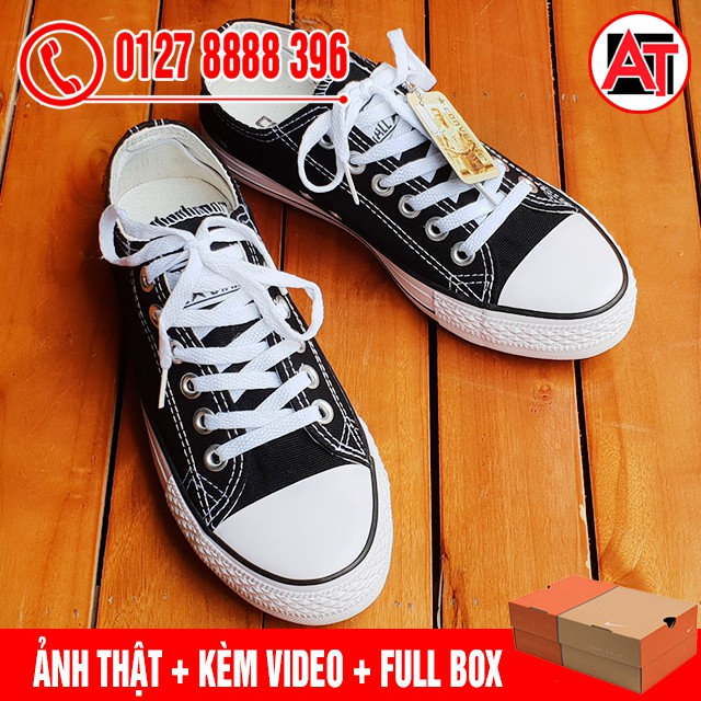 [KÈM HỘP HÃNG] Giày Thể Thao CV Classic Đen Trắng Nam Nữ