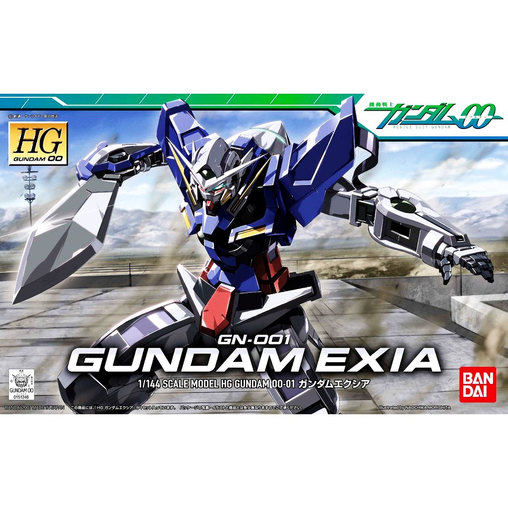 Mô Hình Gundam Bandai HG 01 Gundam Exia 1/144 Gundam 00 [GDB] [BHG]