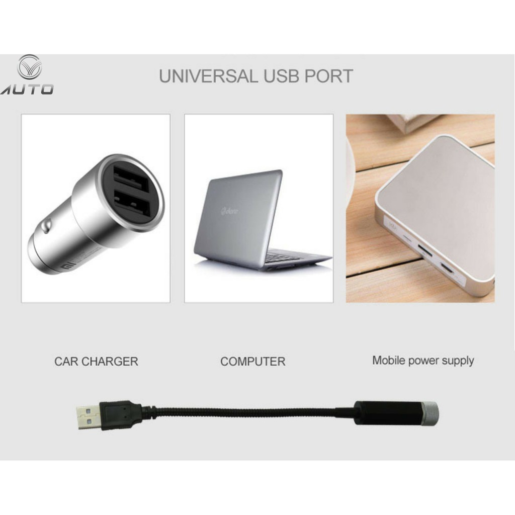 [ 1 Đổi 1 ] Đèn sao trời Luxury đầu cắm USB tiện dụng cho ô tô, xe hơi