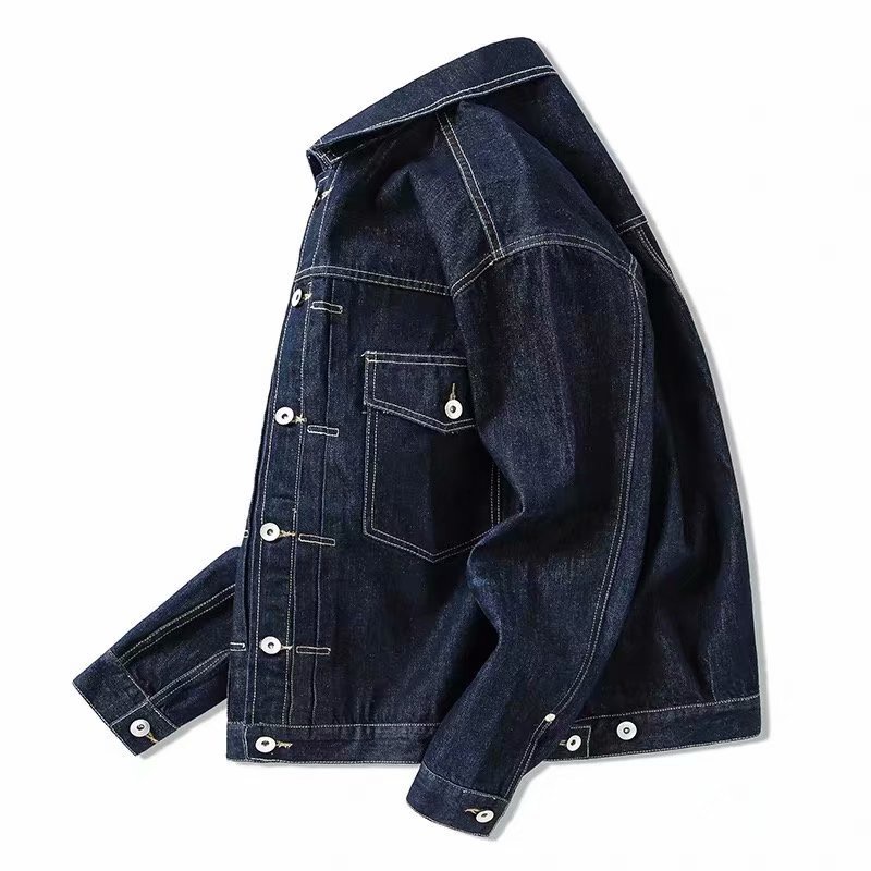 Áo Khoác Denim Dáng Rộng Phong Cách Đường Phố Hàn Quốc Thời Trang Thu Đông Dành Cho Nam