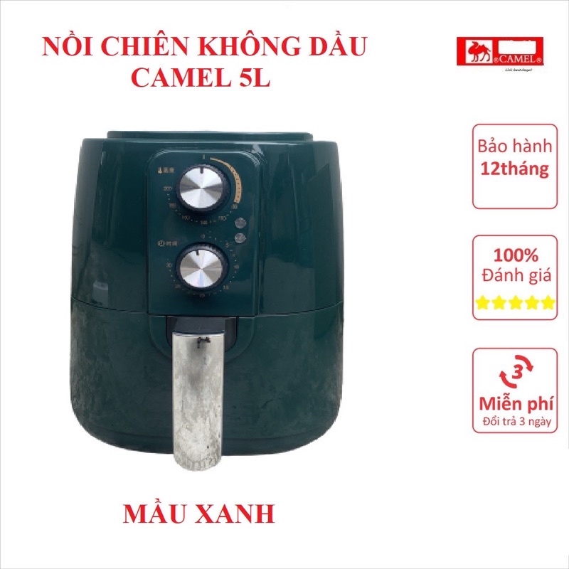 NỒI CHIÊN KHÔNG DẦU CAMEL 5.5L CÔNG SUẤT 1350w bảo hành 12 tháng