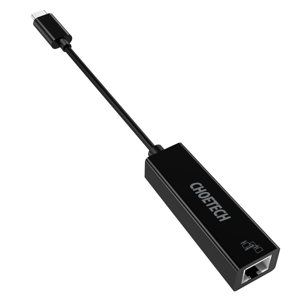 Hub Adapter Chuyển Đổi Cổng USB Type C To Lan Ethernet RJ45 CHOETECH HUB-R01 - Hàng Chính Hãng