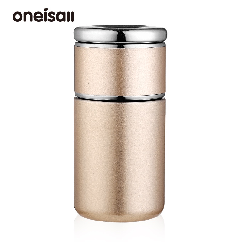 Bình trà rời ONEISALL 280ml cách nhiệt có bộ lọc thép không gỉ nhỏ gọn cho văn phòng