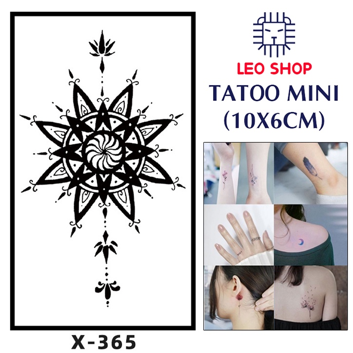 Hình Xăm Dán Mini Họa Tiết Ấn Độ Chụp Ảnh, Đóng Phim, Dễ Dàng Tẩy Xóa - Dùng 2-5 Ngày