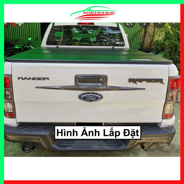 Ốp tay mở cốp Ranger 2016-2021 5 chi tiết không chìa khóa vân Cacbon trang trí xe chống va đập hiệu quả