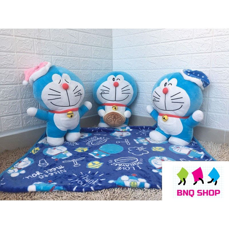 Gối mền DORAEMON 3 in 1 siêu dễ thương, nỉ nhung cực mịn