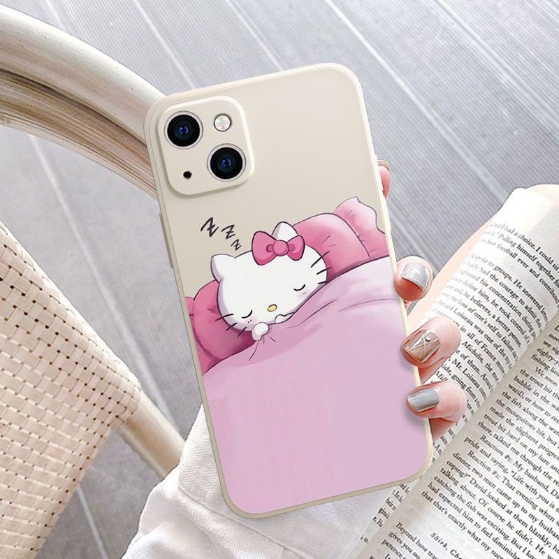 Ốp Điện Thoại Tpu Dẻo Họa Tiết HELLO KITTY Cho iPhone 11 12 13 pro max XS X XR XSMax 7 8 6 6s plus SE 2020