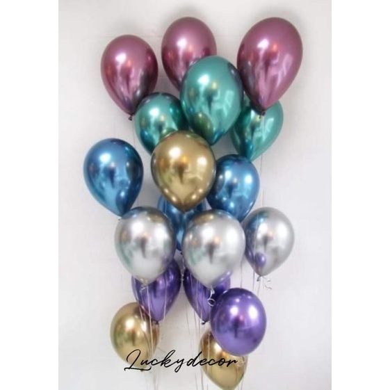 Combo 30 quả siêu nhũ 10 inch 30cm MS098 Đủ Màu