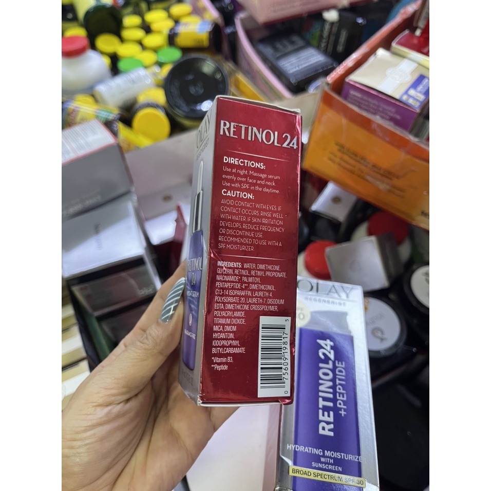 Kem olay retinol 24 max 2x dưỡng ẩm chống lão hóa, tái tạo da trắng sáng ban đêm