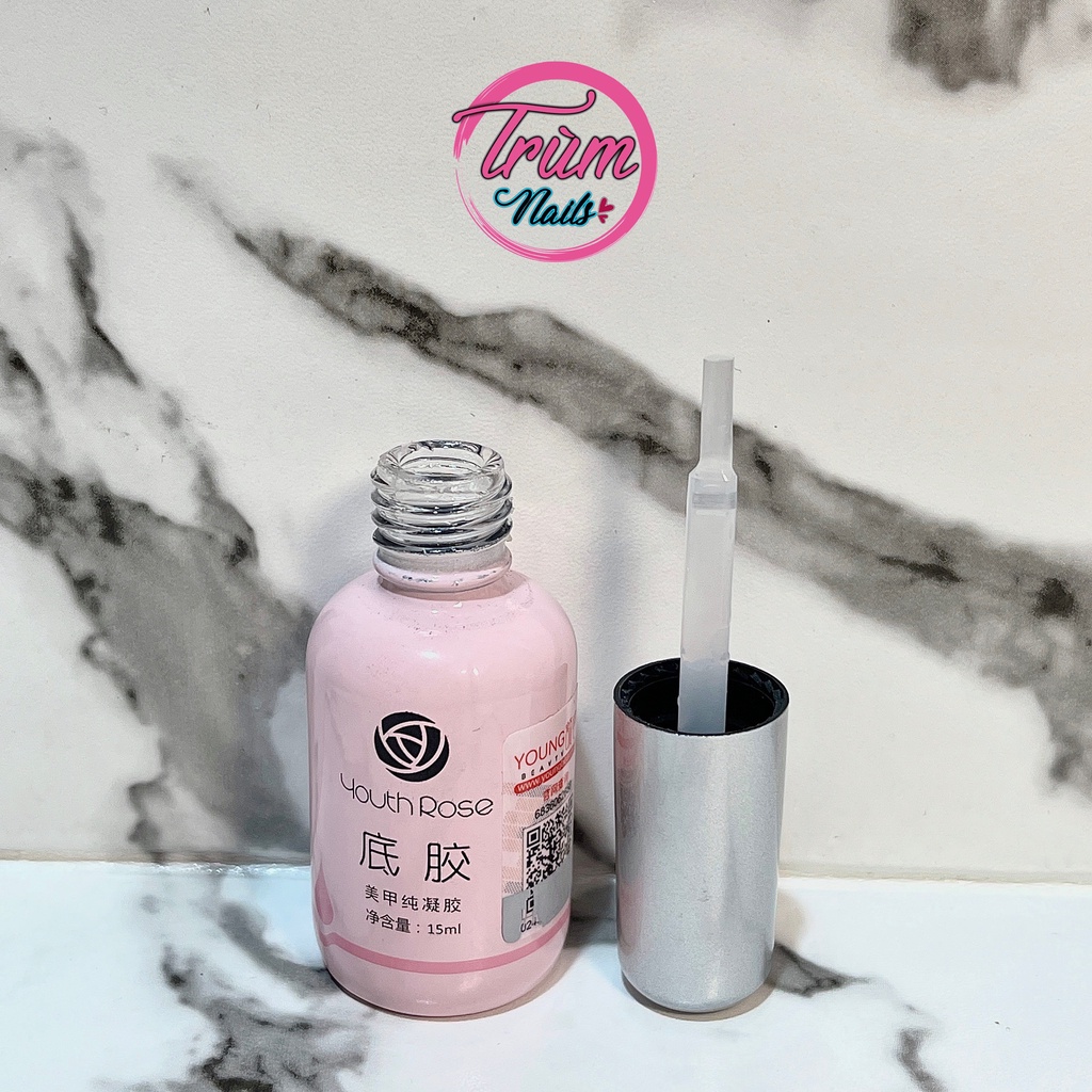 Bộ 3 Base top cứng móng hoa hồng 15ml - đồ nails cần thiết thợ nail nào cũng cần