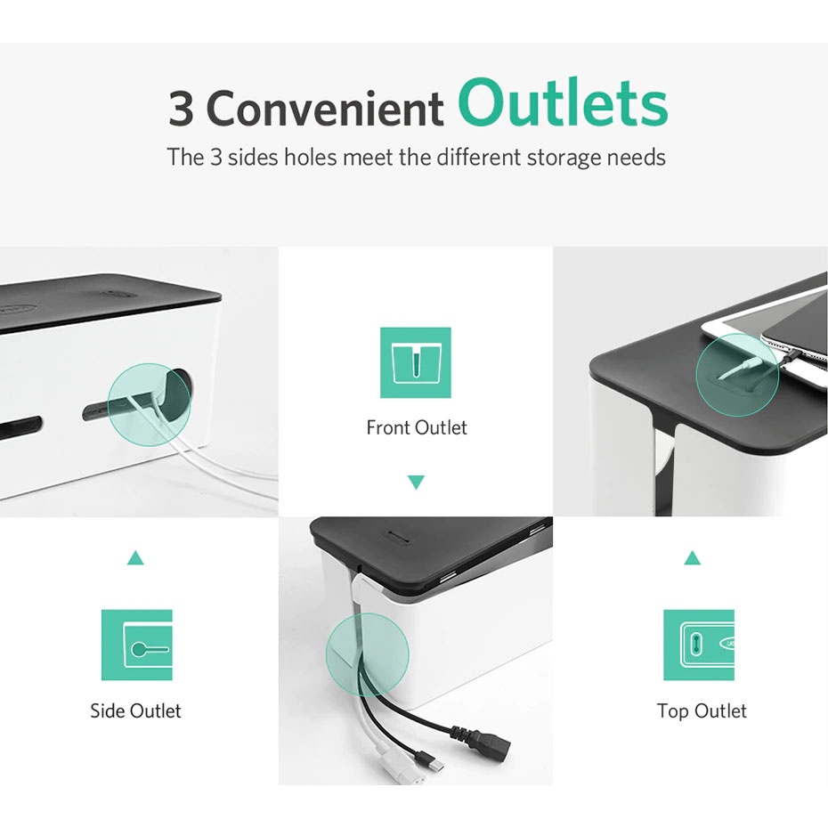 Hộp Đựng Ổ Điện Bảo Vệ Bé Sang Trọng , Nhựa ABS Bền &amp; Chống Cháy UGreen LP110 - BH 18T Chính Hãng