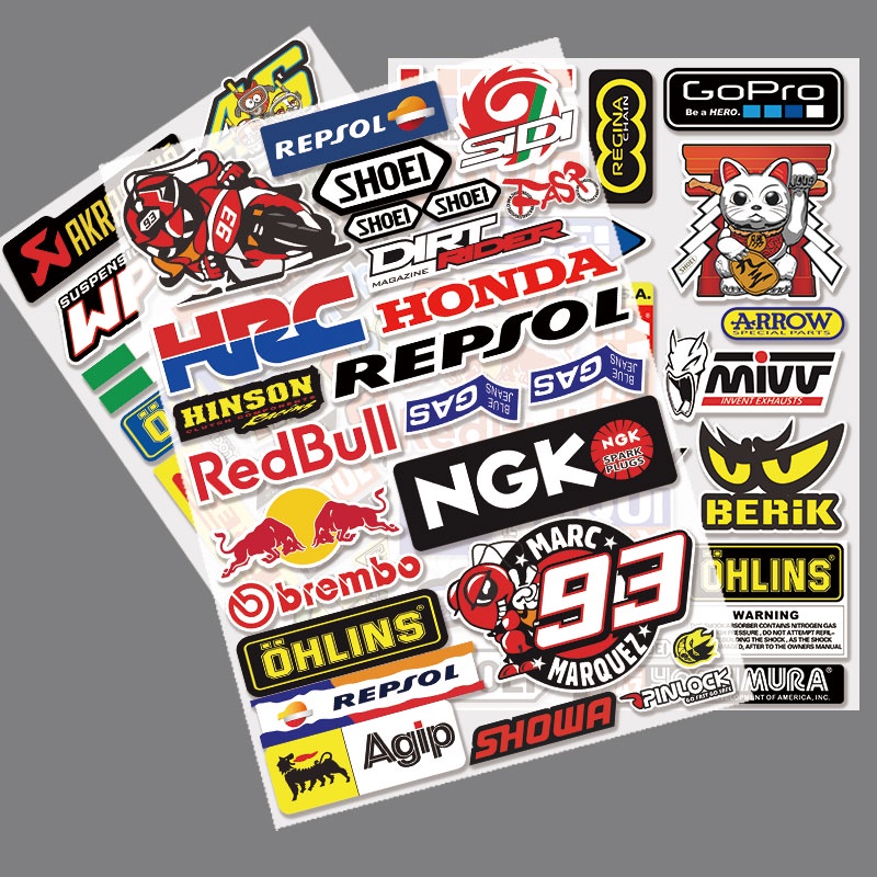 Decal Dán Trang Trí Xe Mô Tô Honda Chống Thấm Nước