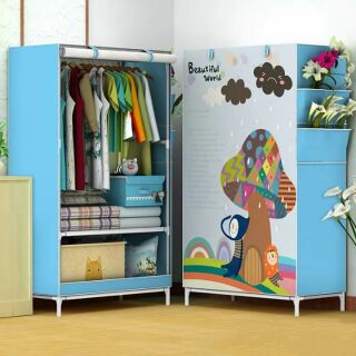 (free ship) Tủ quần áo 3D 1 buồng