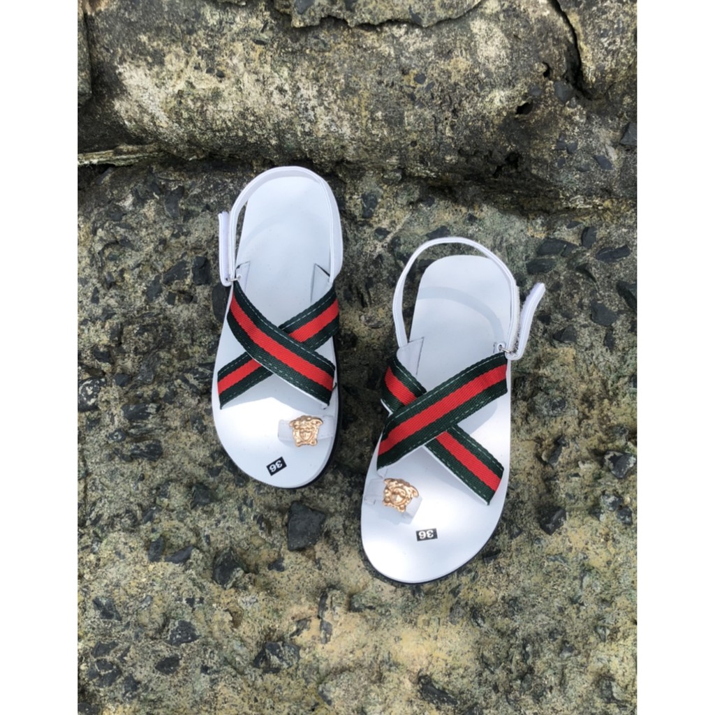 Sandal dongnai dép quai hậu nữ A24 dù xanh lá size từ 34 đến 42