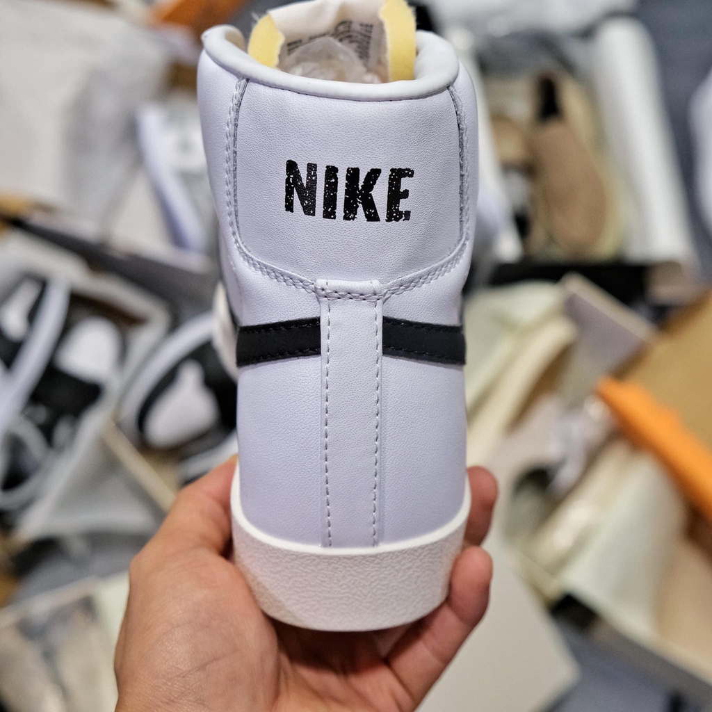 Giày Blazer Mid ’77 Vintage ‘White Black, Giày Thể Thao Blazer Hai Phiên Bản Cao Thấp Cho Cả Nam Và Nữ