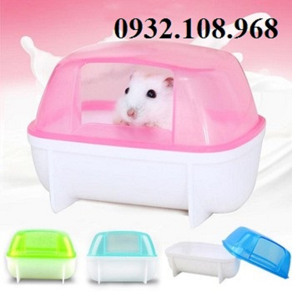 Nhà tắm cho hamster bằng nhựa kích thước size 10 X 6 X 6cm