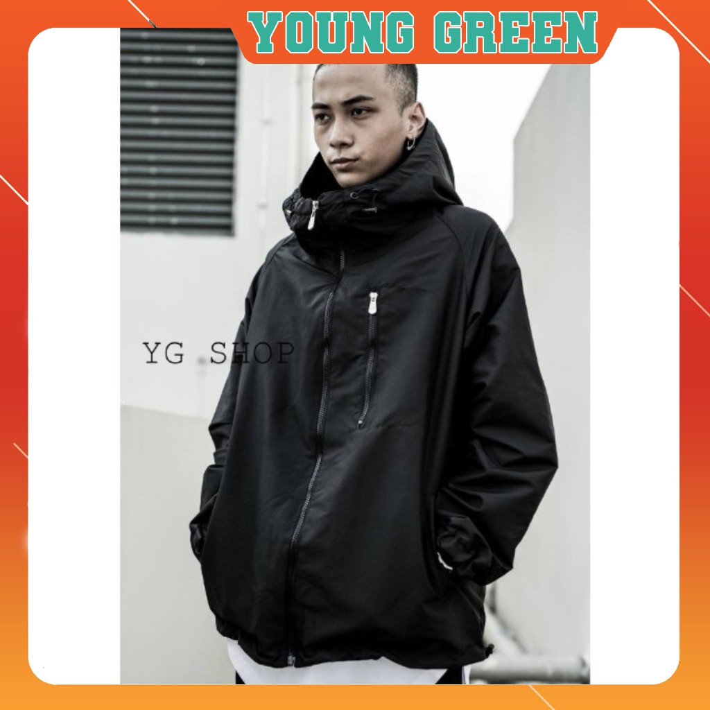 Áo Khoác Unisex Có Nón YOUNG GREEN Jacket Hoodie Coach