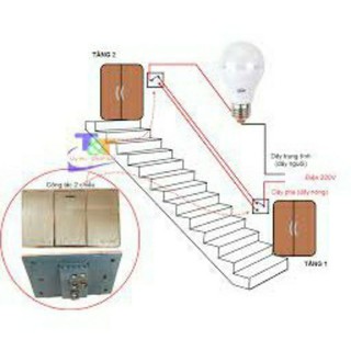 Công tắc đảo 2 chiều, công tắc cầu thang