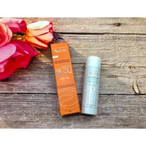 [] Kem chống nắng Avene fluid da thường, hỗn hợp