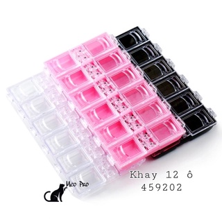 khay 12 ô đựng đá - phụ kiện nail