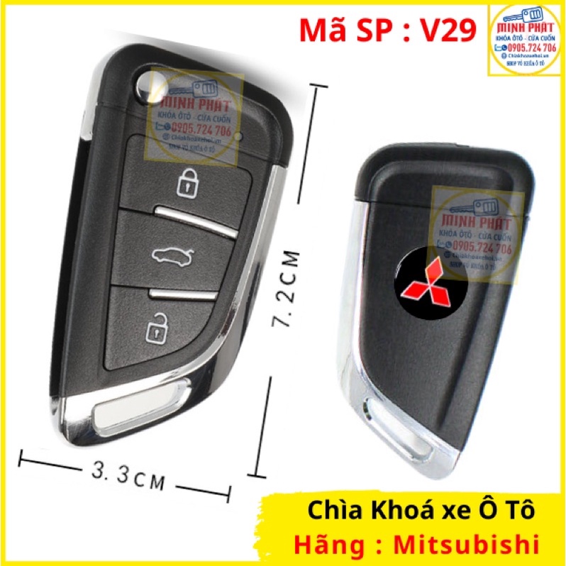 Chìa khoá xe Ô tô Mitsubishi grandis mẫu V29