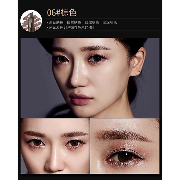 Bút kẻ lông mày hai đầu xoay tự động chống thấm nước và mồ hôi trang điểm tự nhiên lâu trôi | BigBuy360 - bigbuy360.vn