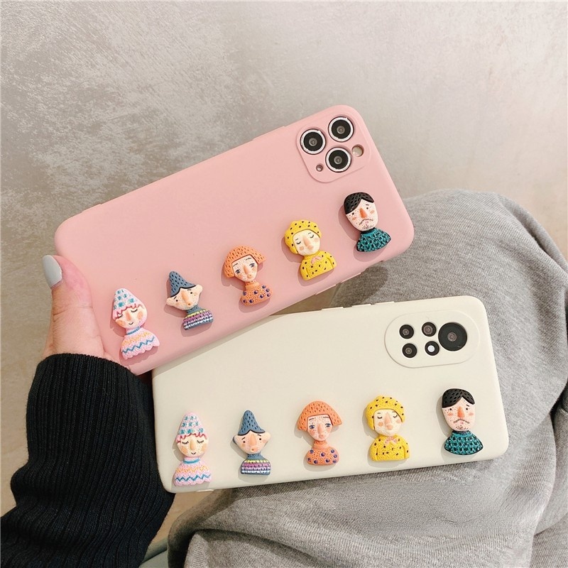 Ốp Điện Thoại Mềm Hình Mặt Cười 3d Cho Iphone 12 Pro Max 5 5s 5se 6 6s 7 8 Plus X Xs Max Xr 11 12 Mini