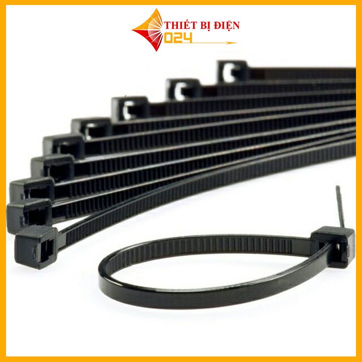 Gói 250PCS Dây Thít Đen 8X400mm