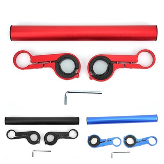 Bicycle handlebar extender flashlight bracket
